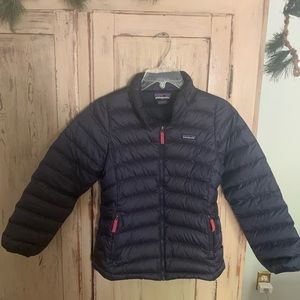 Girls’ Navy Large Patagonia Down Sweater Jacket